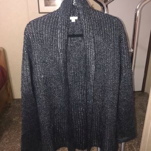 GAP oversized open wool blend sweater cardigan